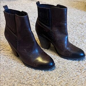 Elegant Rich Brown Ankle Boots